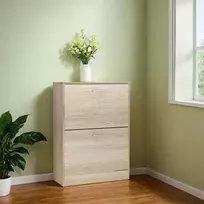 Songmics Batų spintelė VASAGLE 60 x 83,5 x 24 cm eichenfarben