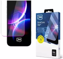 3Mk apsauginė grūdinta daugiasluoksnė apsauginė plėvelė, skirta „iPhone 16“ telefonui „3mk StratCore700“.
