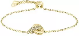 Hugo Boss Gold-plated bracelet with crystals Live Precious 1580757