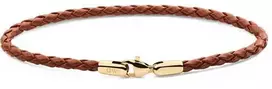 Daniel Wellington Ruda pinta odinė apyrankė „St Mawes Daniel“ DW0040174