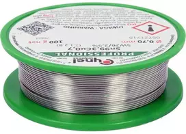 Lituoklio alavas su fluxu 0.7mm, bešvinis, 100g ritė litavimui