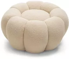 Novanook Pufas, PERLE, 61x61x31 cm, Smėlio spalvos