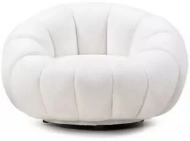 Novanook Lounge kėdė, LOEL, 66x100x100 cm, Balta