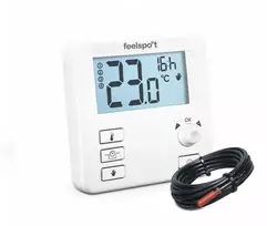 Virštinkinis neprogramuojamas termostatas (termoreguliatorius) šildomoms grindims Feelspot WTH31.16FL