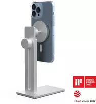 Just Mobile AluDisc? Pro iPhone Stand (MagSafe Version) - Sidabrinis