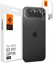 Spigen „Glass tR EZ Fit Optik Pro“ 2 vnt. pakuotė, pilka – „iPhone Air“