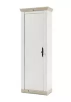 Prieškambario spinta Florenz, 73 x 38 x 201 cm, balta / ąžuolas