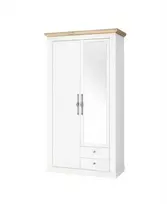 Prieškambario spinta Imv Westminster, 108 cm, balta/ąžuolinė