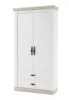 Prieškambario spinta Imv Florenz, 107 cm, balta/ąžuolas