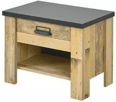 Naktinė spintelė Imv Sherwood, 60x39xH46 cm, ruda/pilka