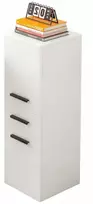 Muvu Balta loft stiliaus knygų spinta su stalčiumi, praktiška ir erdvi, 85 cm