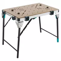 Wolfcraft Master Work 1600, sulankstomas dirbtuvių stalas, aliumininis darbo stalas, stalas dirbtuvėms, reguliuojamas darbo stalas