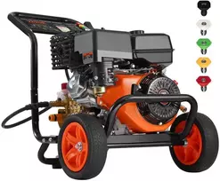 Slėginė plovykla 4400 PSI, 15 l/min, 5 antgaliai, automobilių plovimui, aukšto slėgio valymo įrenginys, vandens purkštuvas