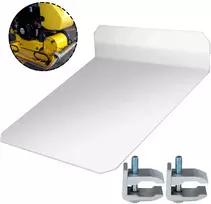 Vibroplokštės padas, plastikinis tankinimo kilimėlis, 48,5x49x0,6 cm, su tvirtinimo spaustukais, grunto tankinimo padas, plokštės tankinimo padas