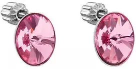 Evolution Group Rožiniai auskarai su Swarovski kristalais 31274.3 rose