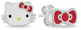 Brilio Silver Asimetriniai sidabriniai auskarai Hello Kitty EA1211W
