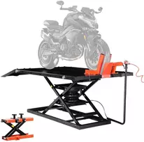 Pneumatinis motociklo keltuvas 680 kg, nuimamas stalviršis, motociklų remonto stovas, sunkvežimių, priežiūros įranga