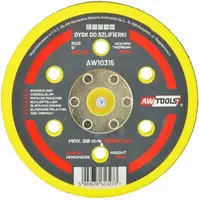 AW-Tools AWTOOLS DISKAS 125mm PNEUMATINIAM EKSCENTRINIAM ŠLIFUOKLIUI