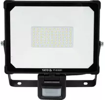 LED prožektorius 50W, su judesio davikliu, 4750lm, IP54, lauko apšvietimas, plono dizaino prožektorius