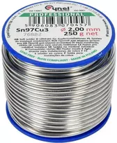 Litavimo viela vario instaliacijoms, 250g, Sn97Cu3, minkšto litavimo viela, alavo lydmetalis