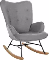 Mville CLP supamasis fotelis Sanka, audinys, pilkas