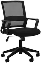 Juoda biuro kėdė, ergonomiškas dizainas, reguliuojamas aukštis, patogus sėdėjimas, kompiuterio kėdė, darbo kėdė