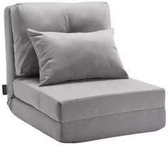 Konvertuojama atlenkiama kėdė, reguliuojama grindų tinginio sofa, 5 padėčių atlošas namams, biurui, žaidimams, pilka sulankstoma kėdė