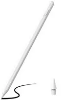 Insmat SP-77 rankena-stylus, skirta Apple iPad Air/Pro ir mini (6-oji karta), balta