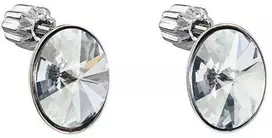 Evolution Group Sidabriniai auskarai su Swarovski kristalais 31274.5 Mėlyna Shadow