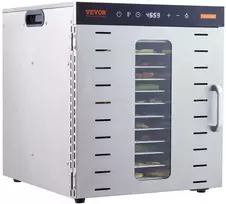 Maisto dehidratavimo aparatas su 10 padėklų, nerūdijančio plieno elektrinis maisto džiovintuvas, vaisių ir daržovių dehidratatorius, mėsos konservavimo aparatas