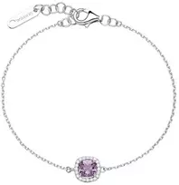 Brosway Sidabrinė apyrankė su kubiniu cirkoniu „Fancy Magic Violetinė FMP123“