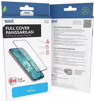 Wave Full Cover Panssarilasi, Honor 400, musta kehys