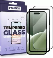 FoneKit viso dangčio grūdintas stiklas, iPhone 16 Pro