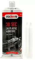 RADEX 2K Plastic Adhesive, klijai plastikui (30 sek.), 50 ml