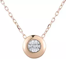 Auksinė grandinėlė su briliantu Brasco 63370