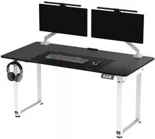 ULTRADESK UPLIFT Biurko 160X75 cm, 72-118 cm, baltai-juodas