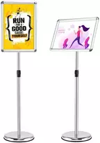 Promotions Informacinis stovas, aukščio reguliavimas, 89,5x33x24 cm, juodas