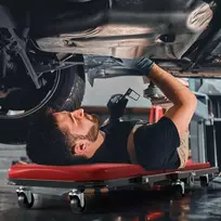 Promotions Mobilus dirbtuvės stalas, 2-in-1 konvertuojamas, 150 kg talpa, raudonas