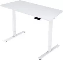 Home4you Stalas ERGO FIT 1 Motoras, Elektrinis, Reguliuojamas Aukštis, Baltas, 120x68 cm
