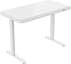 Home4you Stalas ERGO FIT Elektrinis, Reguliuojamo aukščio, Baltas, 122x62 cm