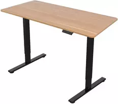 Home4you Elektrinis stalas ERGO FIT 1 variklio, 120x68cm, juodas/ąžuolas