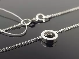 Best Diamonds Balto aukso grandinėlė su briliantais
