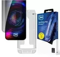 Szkło prywatyzujące 3MK HardGlass Max Privacy su aplikatorem do Samsung Galaxy S25 FE