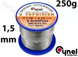 Toya Sa Poland Lydmetalio viela Ø 1,50mm. 250g su fliusu (76815)