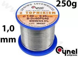 Toya Sa Poland Lydmetalio viela Ø 1,00mm. 250g su fliusu (76811)