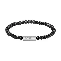Hugo Boss Vyriška apyrankė su karoliukais ir hematitu 1580790