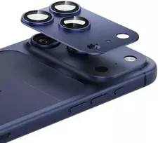 Oem Benks Apsauginis stiklas Glass Warrior Metal Integrated Lens Protector (C070) skirtas Apple iPhone 17 Pro Max (lens 3 pieces) mėlynas