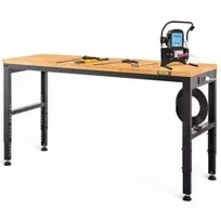 Vevor Reguliuojamo aukščio darbo stalas 122 x 50 cm su elektros lizdu