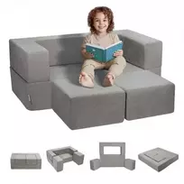 Vevor Vaikiška modulinė žaidimų sofa, 4 dalių