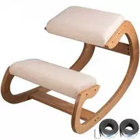 Vevor Ergonomiška kelionės kėdė su atlošu, balta